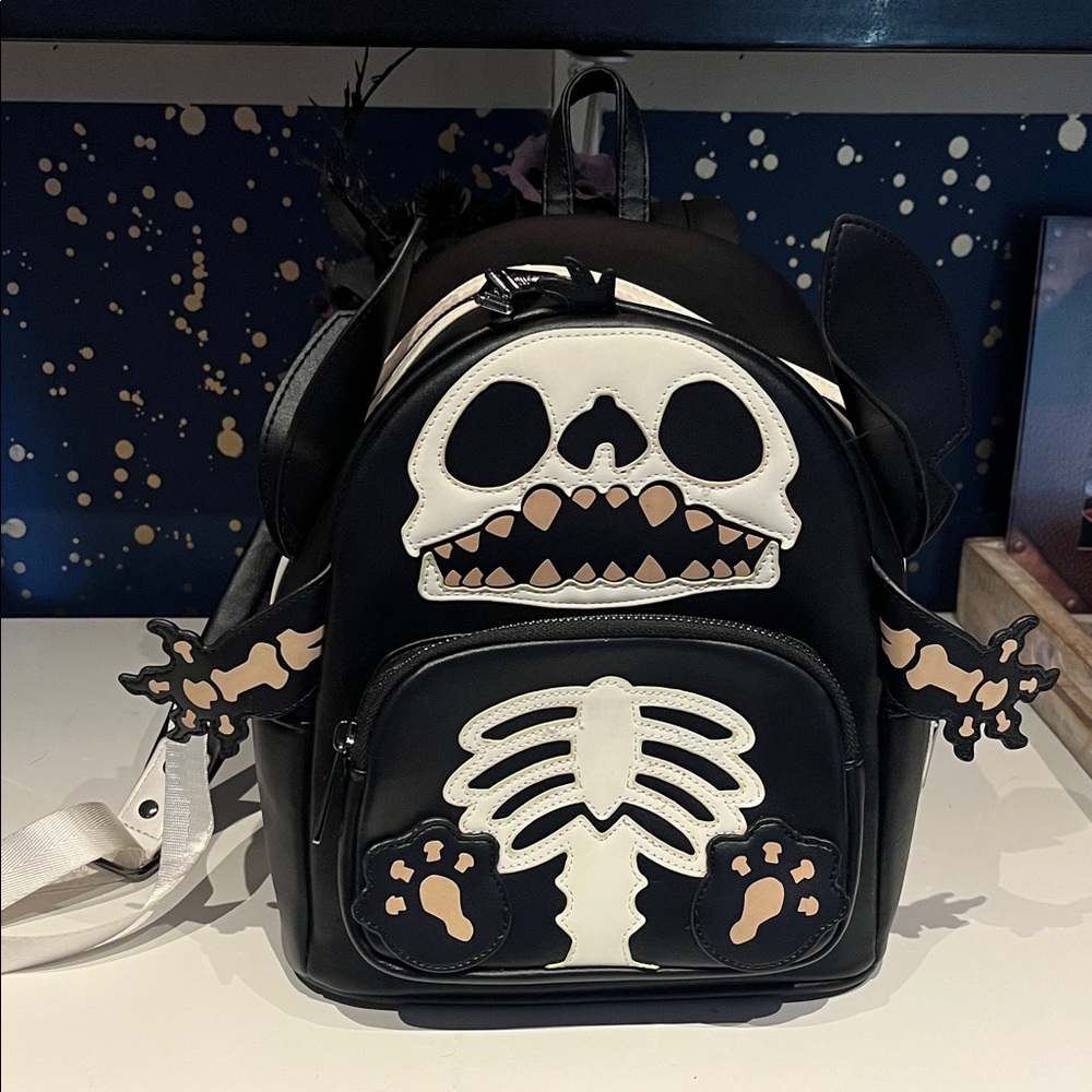 Loungefly Stitch Skeleton Mini Backpack - image 1